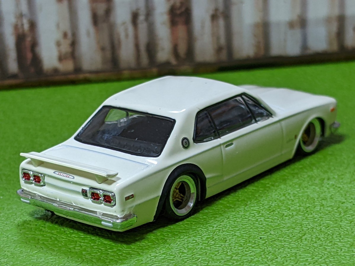 ★1/64 トミカサイズ　ハコスカGT-R 　深リム、ローダウン、●★他にも色々出品中!_画像9