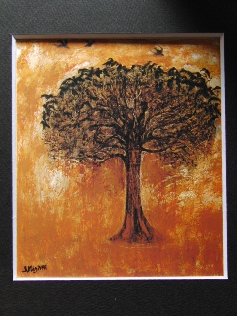 三岸 節子、ブルゴーニュの一本の木、厳選、希少画集・額装画、人気