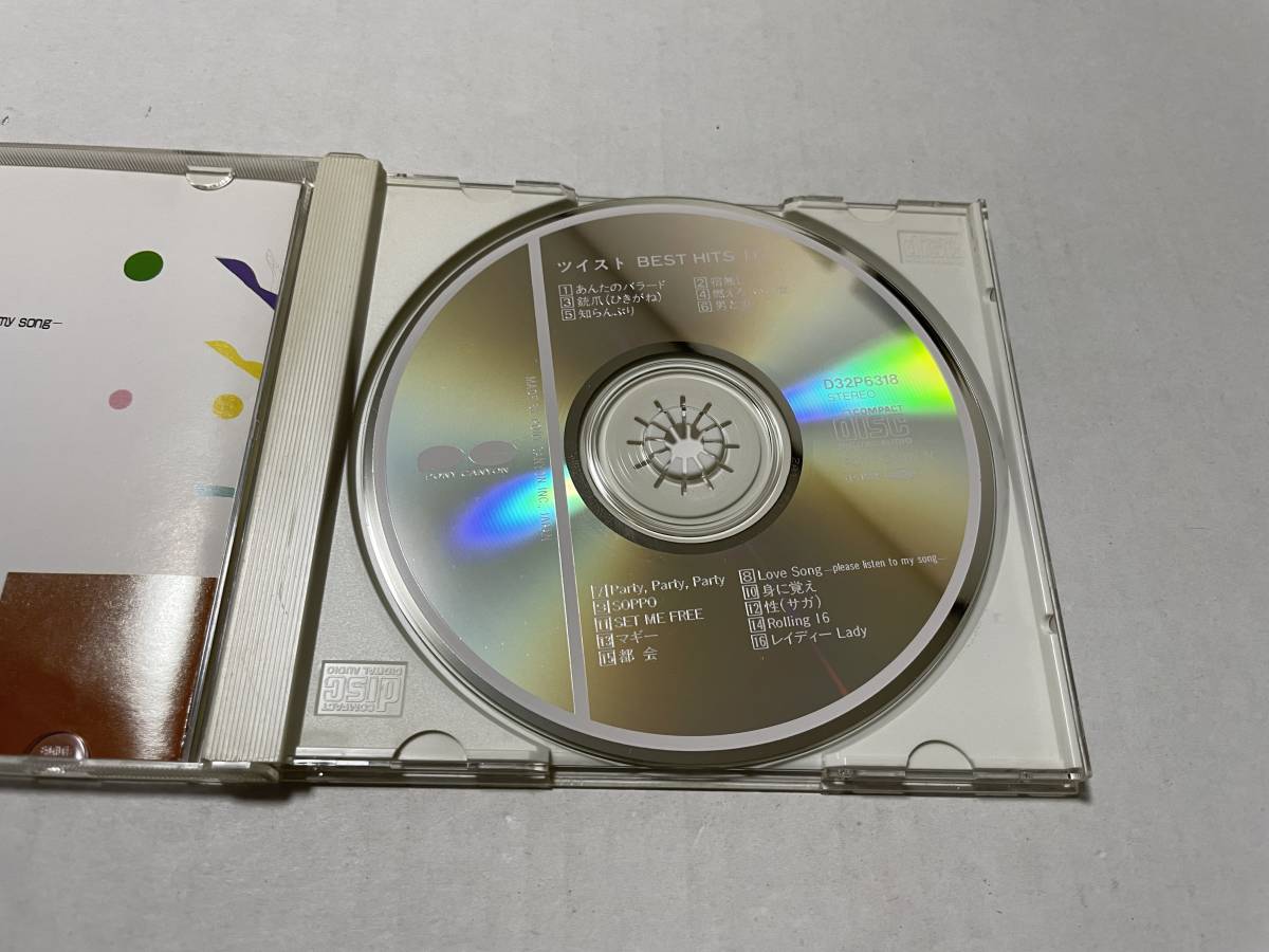 ツイスト ＢＥＳＴ ＨＩＴＳ１６ あんたのバラード 燃えろいい女 CD ツイスト 世良公則 Hセ-08. 中古の画像2