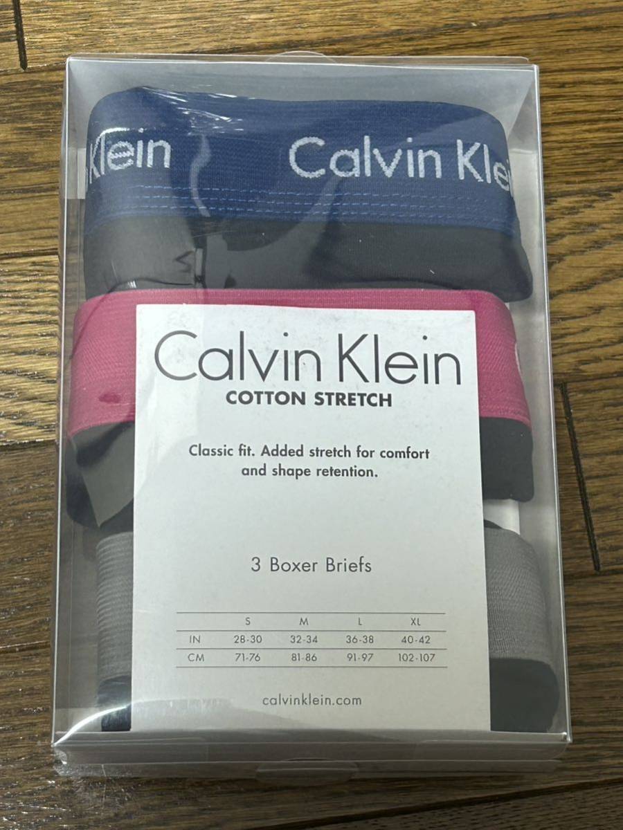 カルバンクライン 下着 Calvin Klein ロングボクサーパンツ 3枚セット コットンストレッチ 男性下着 メンズ Calvin Klein Underwear_画像3