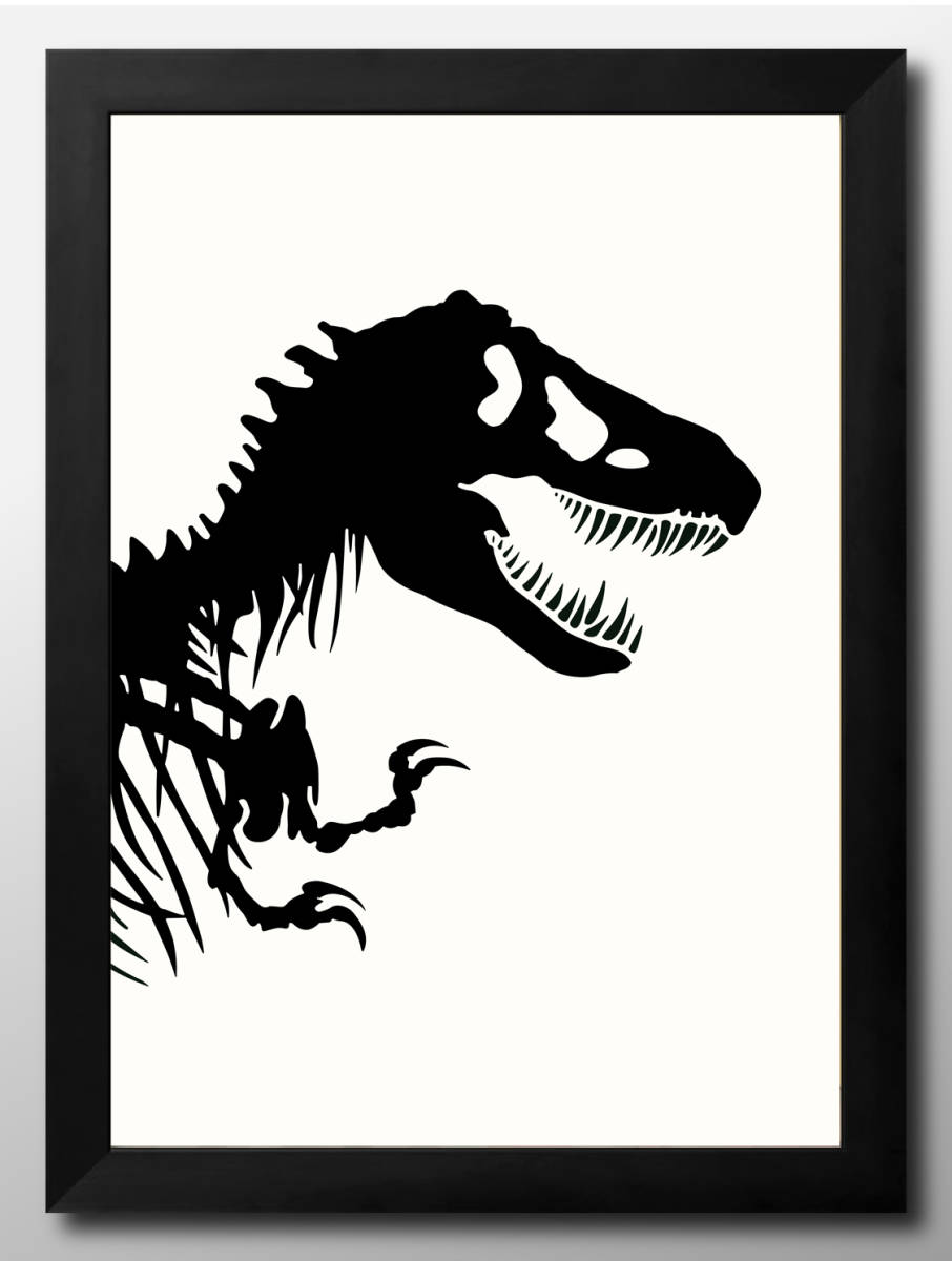 13679■送料無料!!アートポスター　絵画　A3サイズ『ティラノサウルス　恐竜』イラスト　北欧　マット紙_画像1