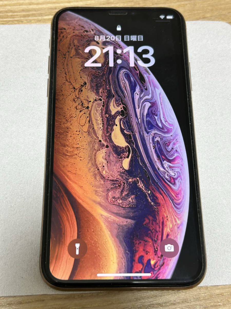 素敵でユニークな 美品 iPhone Xs Gold 64 GB docomo、ガラスフィルム