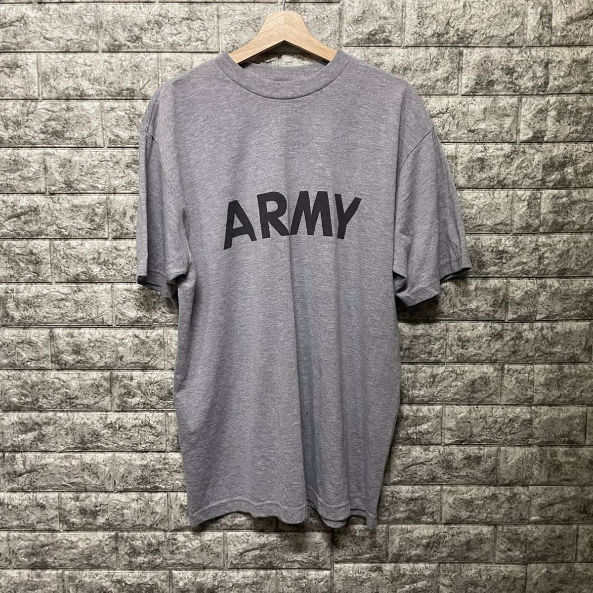 半袖Tシャツ 米軍放出品 US army アメリカ軍 軍実用 Lサイズ 古着 ストリート ミリタリーアメリカ陸軍 ビッグロゴ_画像1