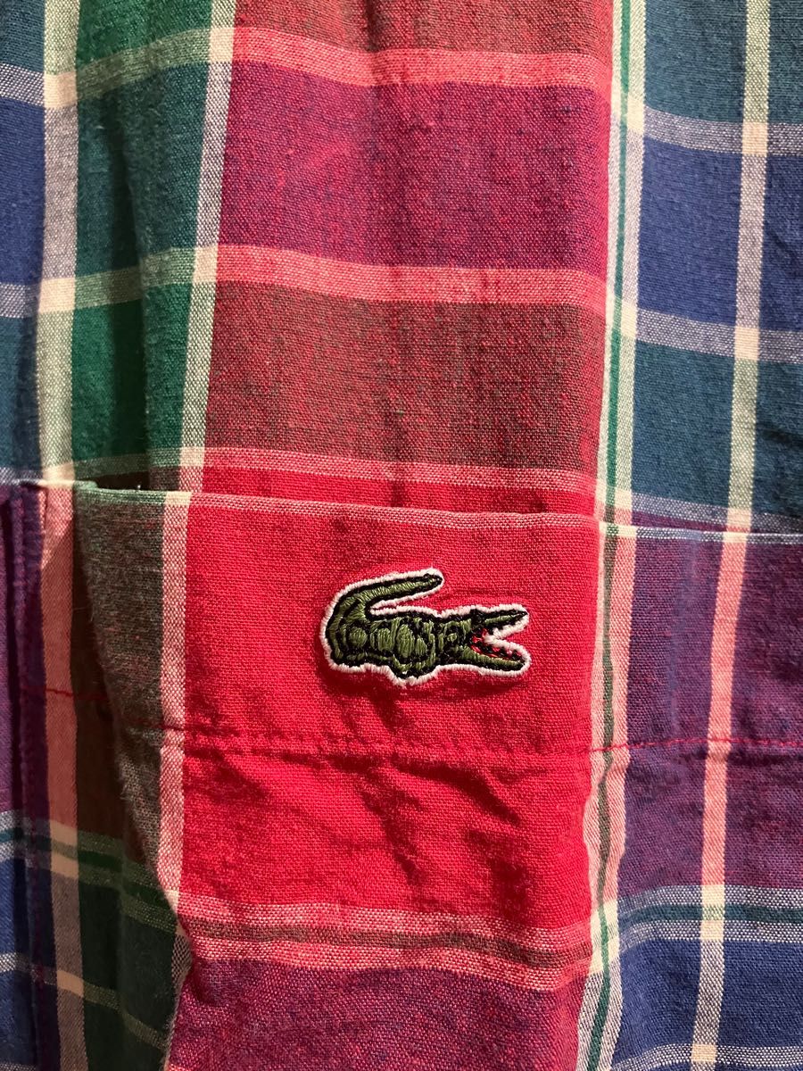 半袖シャツ チェックシャツ LACOSTE ラコステ チェック柄