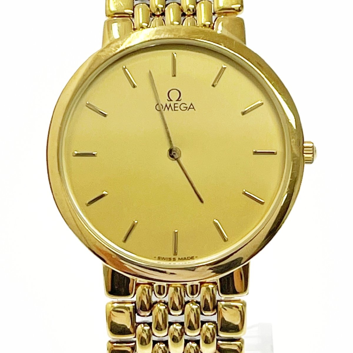 1円スタート】【箱付き・訳アリ品】OMEGA オメガ デビル GP×SS