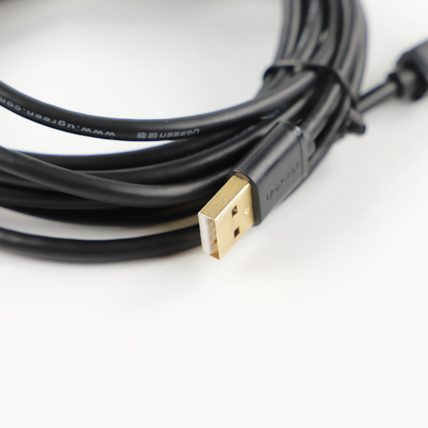 UGREEN USB2.0ケーブル プリンターケーブル Aオス-Bオス 金メッキコネクタ 3m ブラック（未使用に近い商品）の画像4