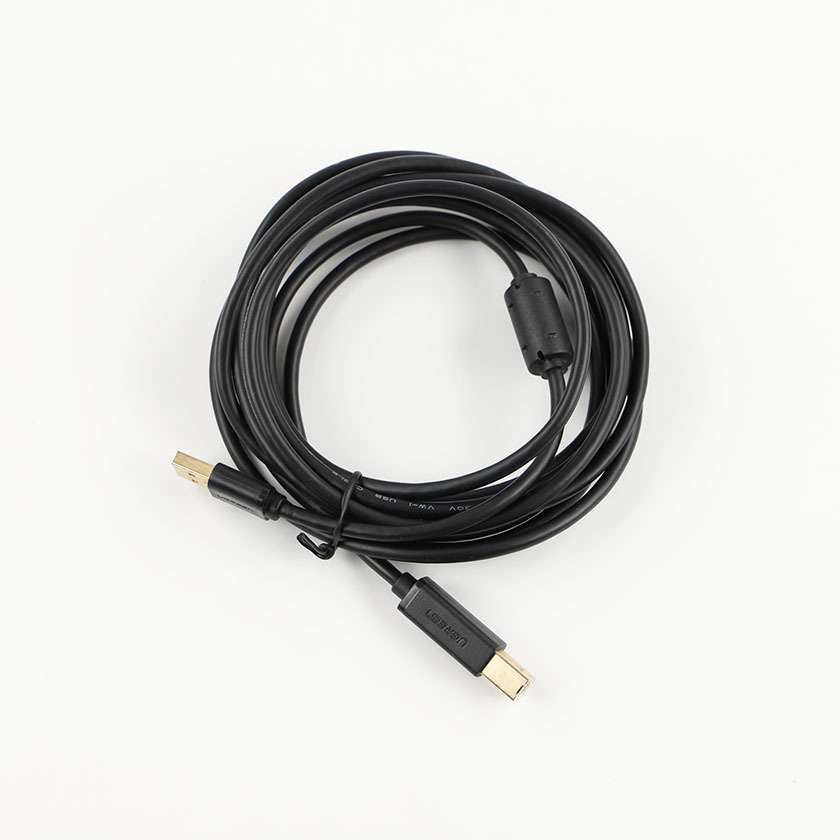 UGREEN USB2.0ケーブル プリンターケーブル Aオス-Bオス 金メッキコネクタ 3m ブラック（未使用に近い商品）の画像2
