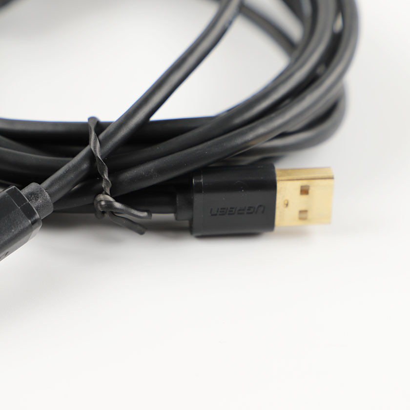 UGREEN USB2.0ケーブル プリンターケーブル Aオス-Bオス 金メッキコネクタ 3m ブラック（未使用に近い商品）の画像6