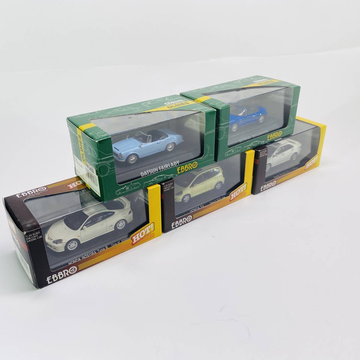 1円~ 8T812308023 まとめEBRRO エブロ1/43 FIT NEW INTEGRA など5台