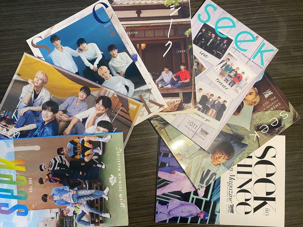 SHINee 会報誌　seek vol6.8〜13 kpop アイドル　韓国　 雑誌 写真集　韓国アイドル　sm シャイニー