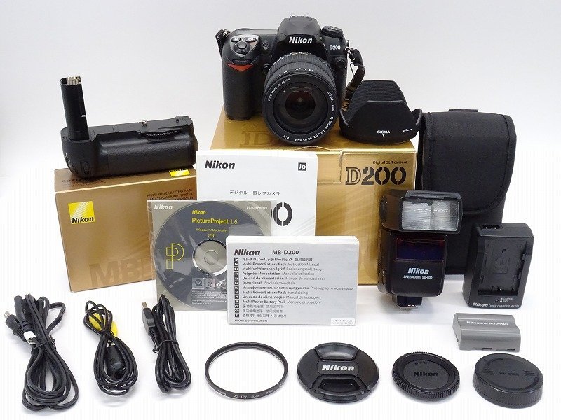 海外輸入】 ○○【シャッター数3800以下】Nikon D200 レンズ