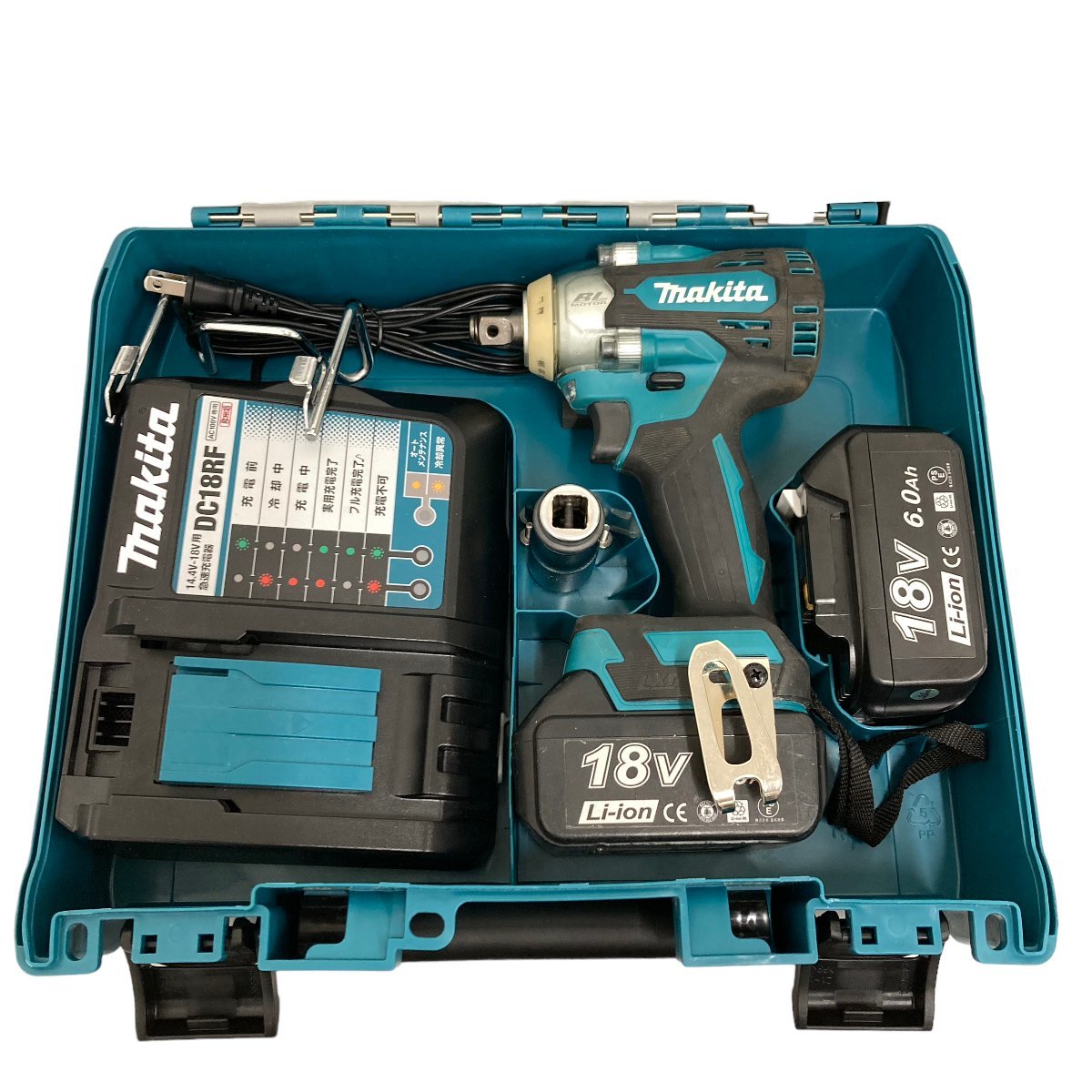 あすつく】 Makita マキタ 充電式インパクトレンチ TW300DRGX 充電器