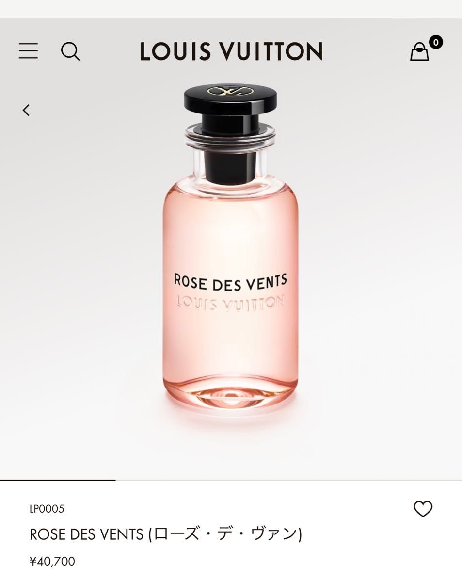 LOUIS VUITTON ルイヴィトン ローズ デ ヴァン 100ml - 香水(女性用)