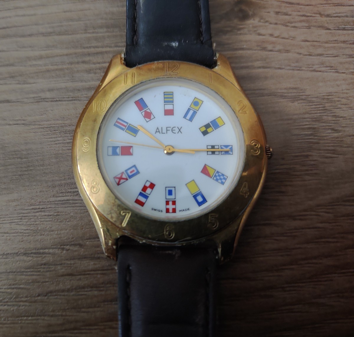ジャンク品　Alfex 腕時計_画像1