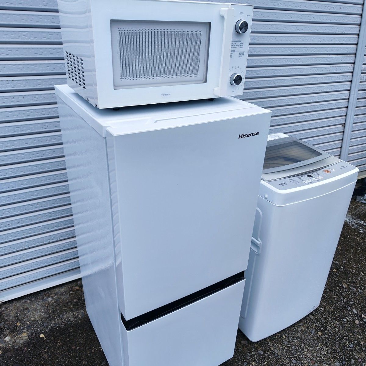 高年式家電3点セット ハイセンス 冷蔵庫 洗濯機 電子レンジ 除菌清掃済