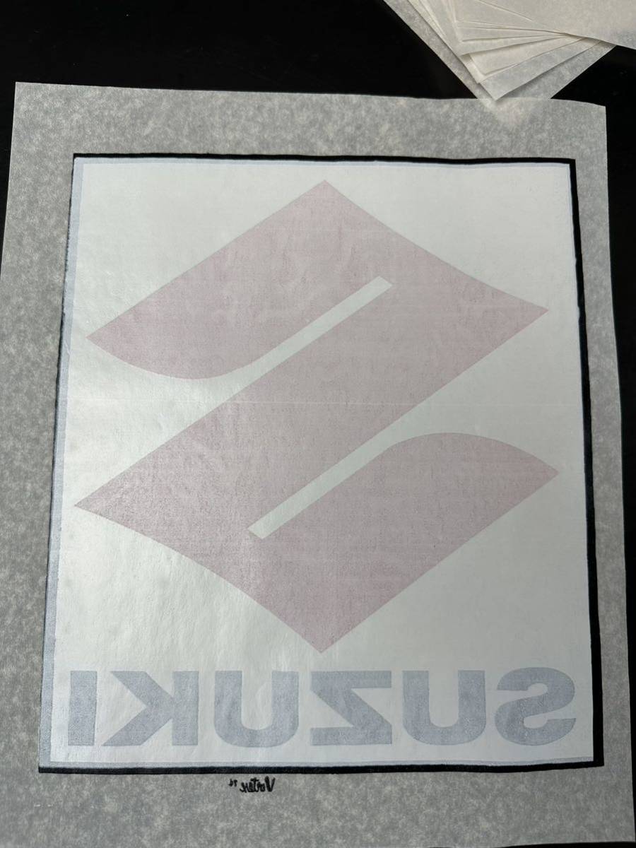 [ZR603] retro Suzuki transcription sticker seal cutting sticker SUZUKI 10 sheets 