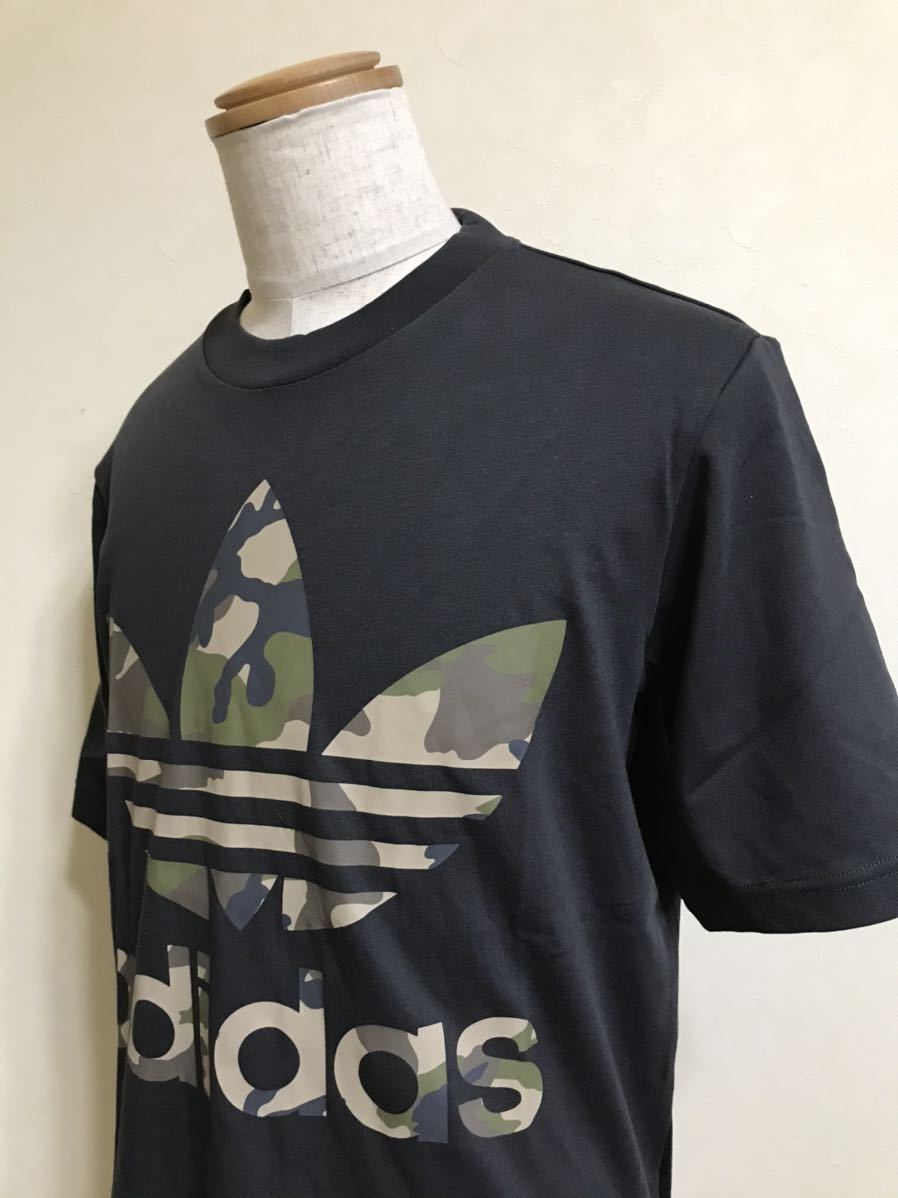 【新品】 adidas originals SSL TEE CAMO OS アディダス オリジナルス トレフォイル カモフラ ロゴ Tシャツ サイズO DX4203 半袖_画像9