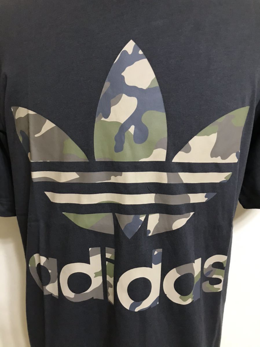 【新品】 adidas originals SSL TEE CAMO OS アディダス オリジナルス トレフォイル カモフラ ロゴ Tシャツ サイズO DX4203 半袖_画像8