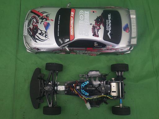 タミヤ F103 GT 1/10 メカ・プロポ・ボディ付【中古】_画像6