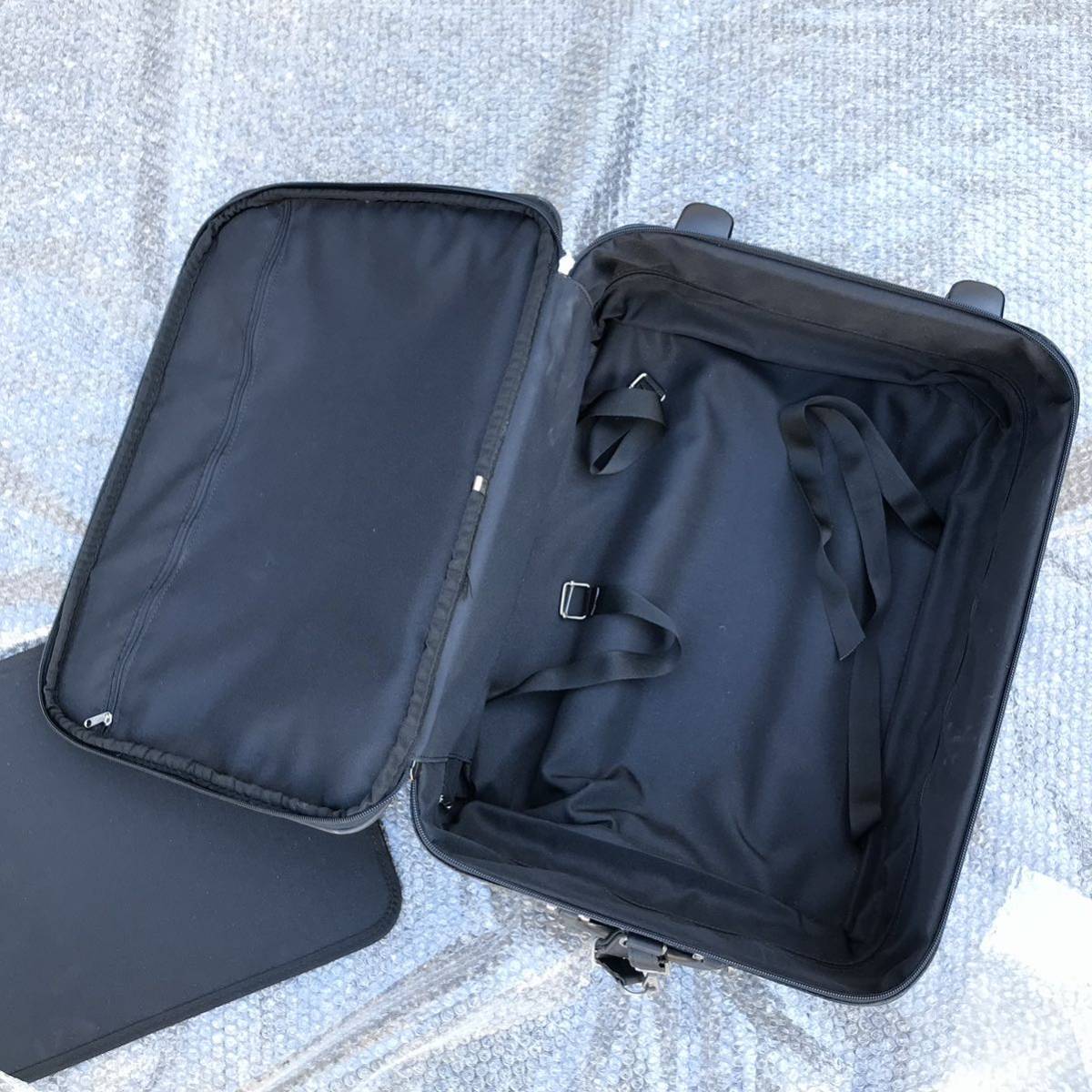 【ロエベ】本物 LOEWE キャリーケース アナグラム 黒 スーツケース 旅行かばん キャリーバッグ トラベル 本革 レザー メンズ レディースの画像9