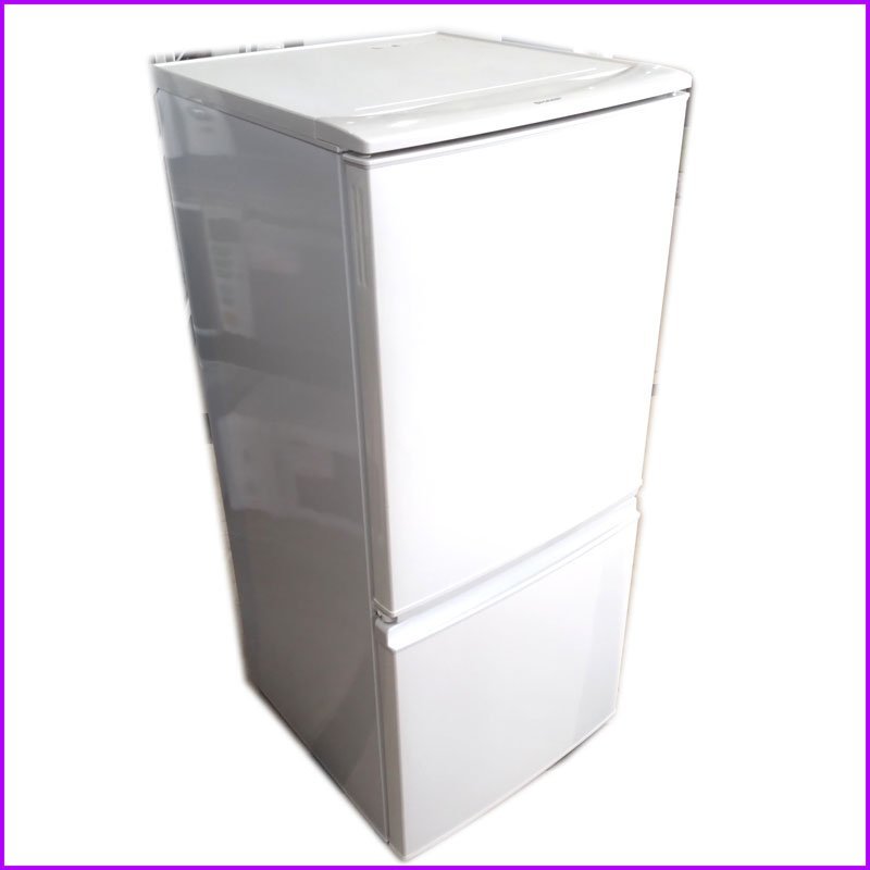 最も優遇 ホワイト 2016年製 SJ-D14B-W○137L ノンフロン冷凍冷蔵庫