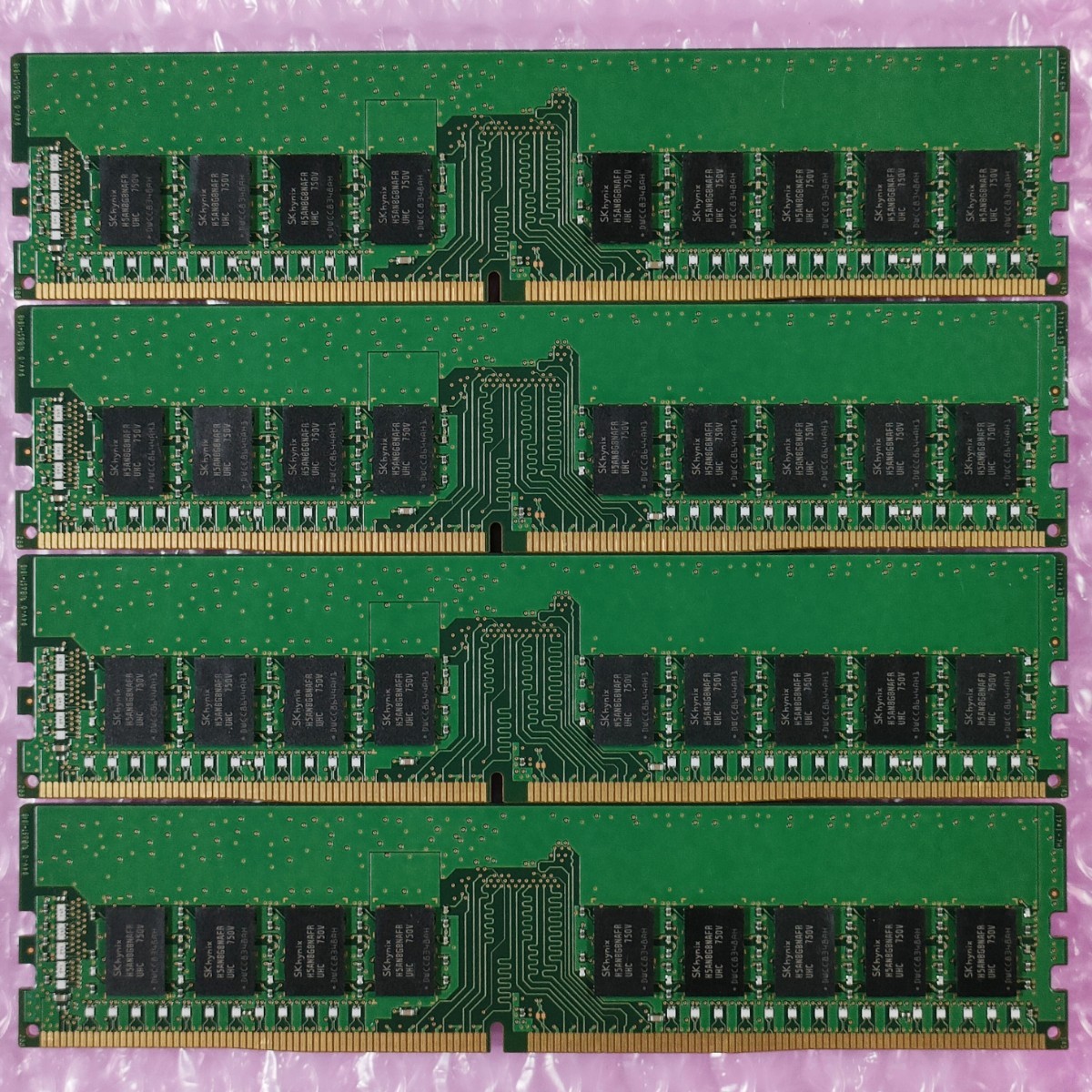 【動作確認済み】ECC Unbuffered対応 SK Hynix 16GB 4枚 計64GB DDR4-2400 デスクトップ用メモリ  PC4-19200 PC4-2400T-EE1-11 DIMM