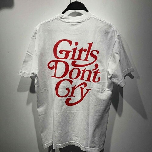 GIRLS DON’T CRY LOGO S/S TEE WHITE/RED Size-M ガールズドントクライ ロゴ Tシャツ ホワイト/レッド GDC VERDY