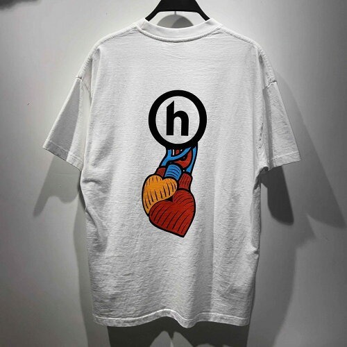 HIDDEN NY x N.E.R.D HEART T-SHIRT SIZE-L ヒドゥンニューヨーク 半袖 Tシャツ ホワイト