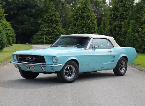 1/24 フォード マスタング コンバーチブル 水色 ブルー Ford Mustang Convertible light blue white 1964 1:24 新品 梱包サイズ80_画像2