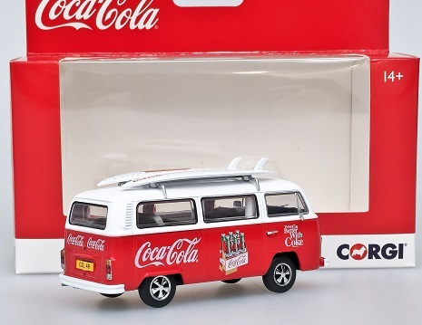 1/43 フォルクスワーゲン ワーゲンバン コカ・コーラ コカコーラ Corgi VW T2 Camper Coca Cola 1:43 新品 梱包サイズ60_画像3