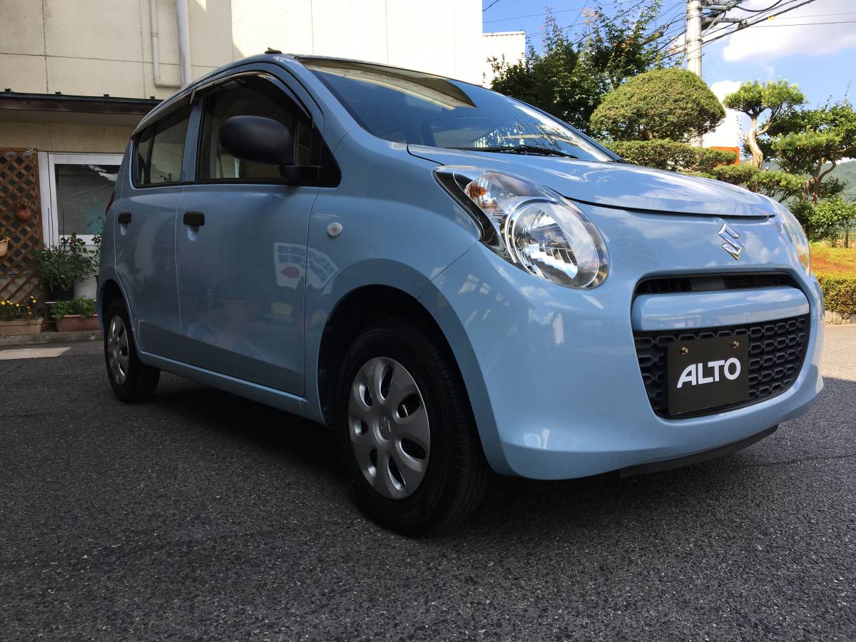  finest quality car!! Suzuki Alto HA25S Heisei era 24 year 69990 kilo lovely light blue 