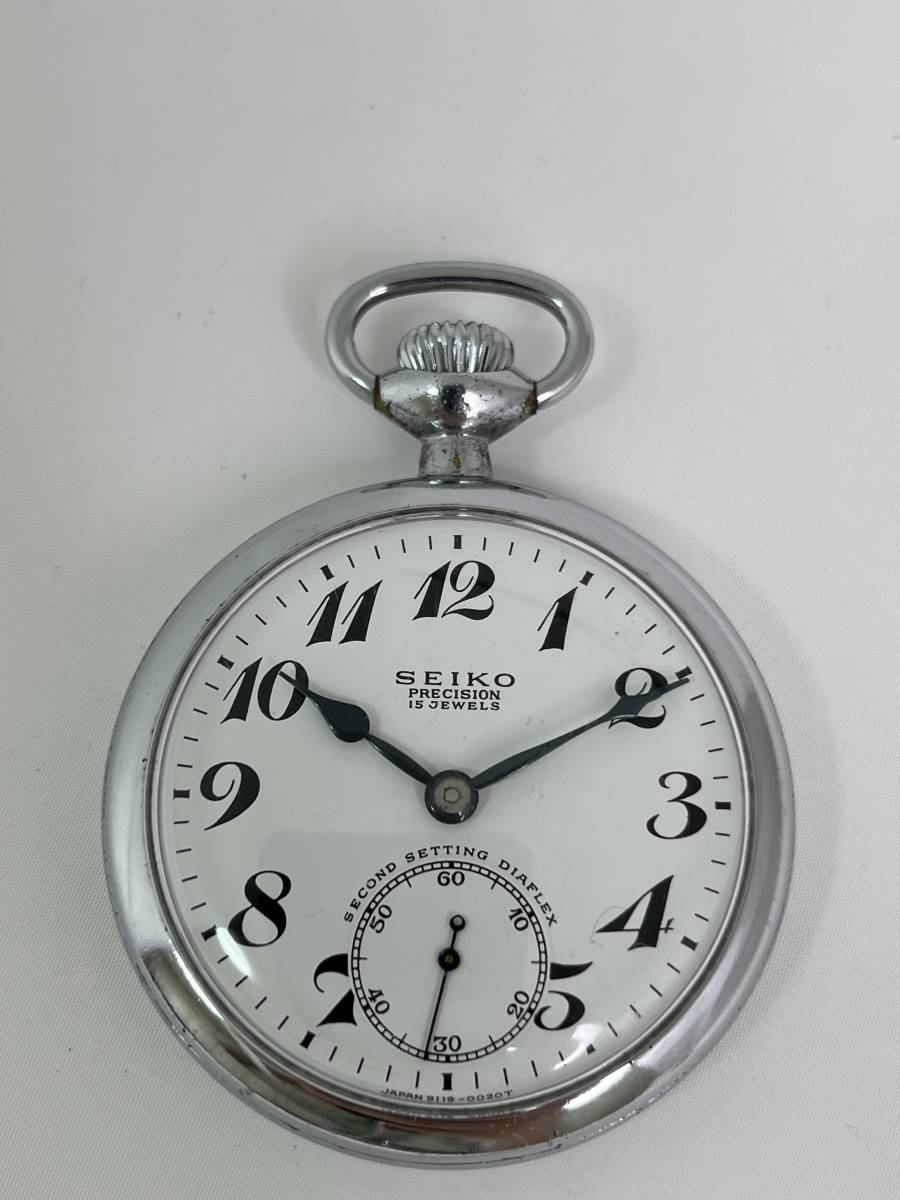 M1】SEIKO PRECISION 15 JEWELS 東北61 規297 鉄道時計手巻き整備品