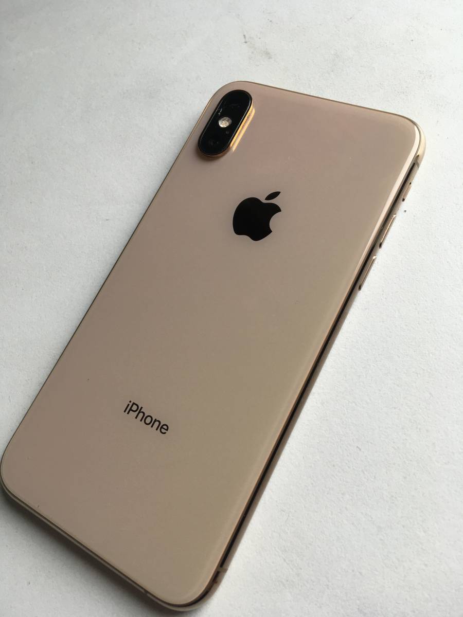 iPhone Xs 256GB ゴールド 国内版SIMフリー 動作品 ジャンク品 付属品