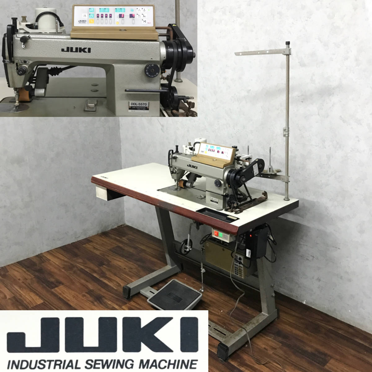 JUKI ジューキ 工業用ミシン DDL-5570 ※通電確認済 業務用ミシン-