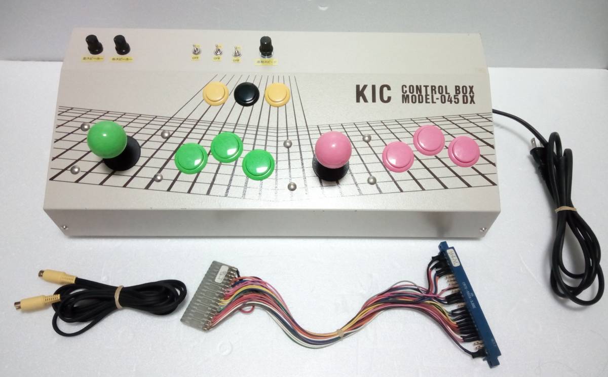 Kic コントロールbox Model 045dx 改造品 シンクロ連射 Jammaハーネス