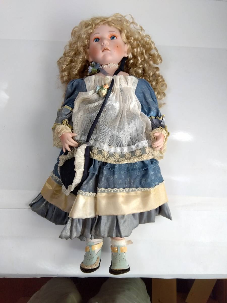 西洋陶磁器　少女人形　西洋人形　アンティーク　NJSF 刻印あり_画像6