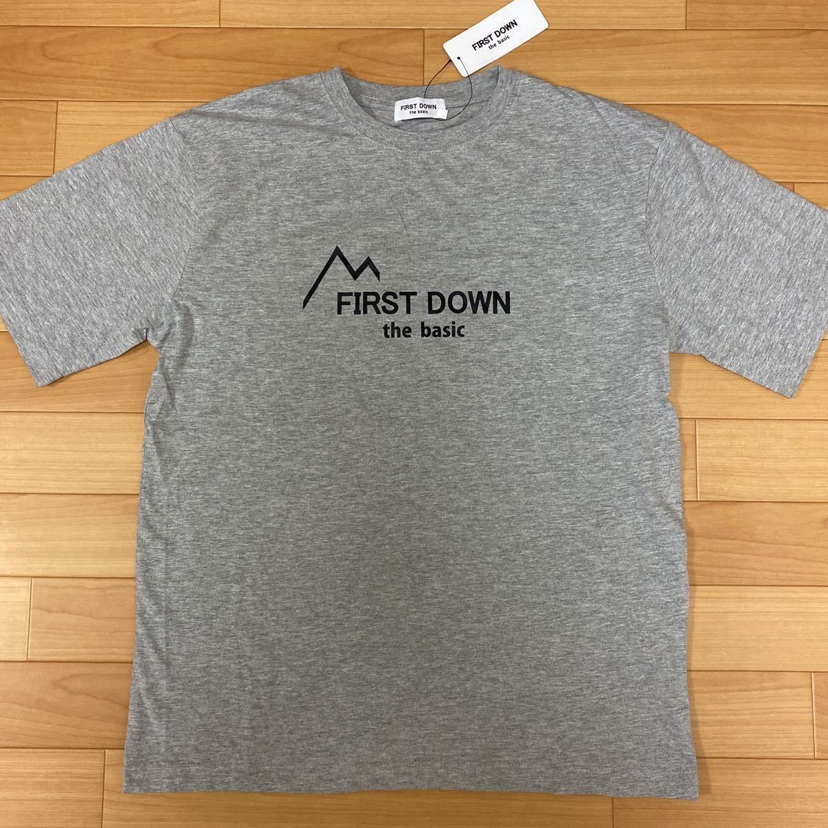 LL ファーストダウン FIRST DOWN 新品 半袖Tシャツ トップス グレー メンズ 紳士 アウトドア スポーツ ゴルフウェア ジム レジャーの画像2