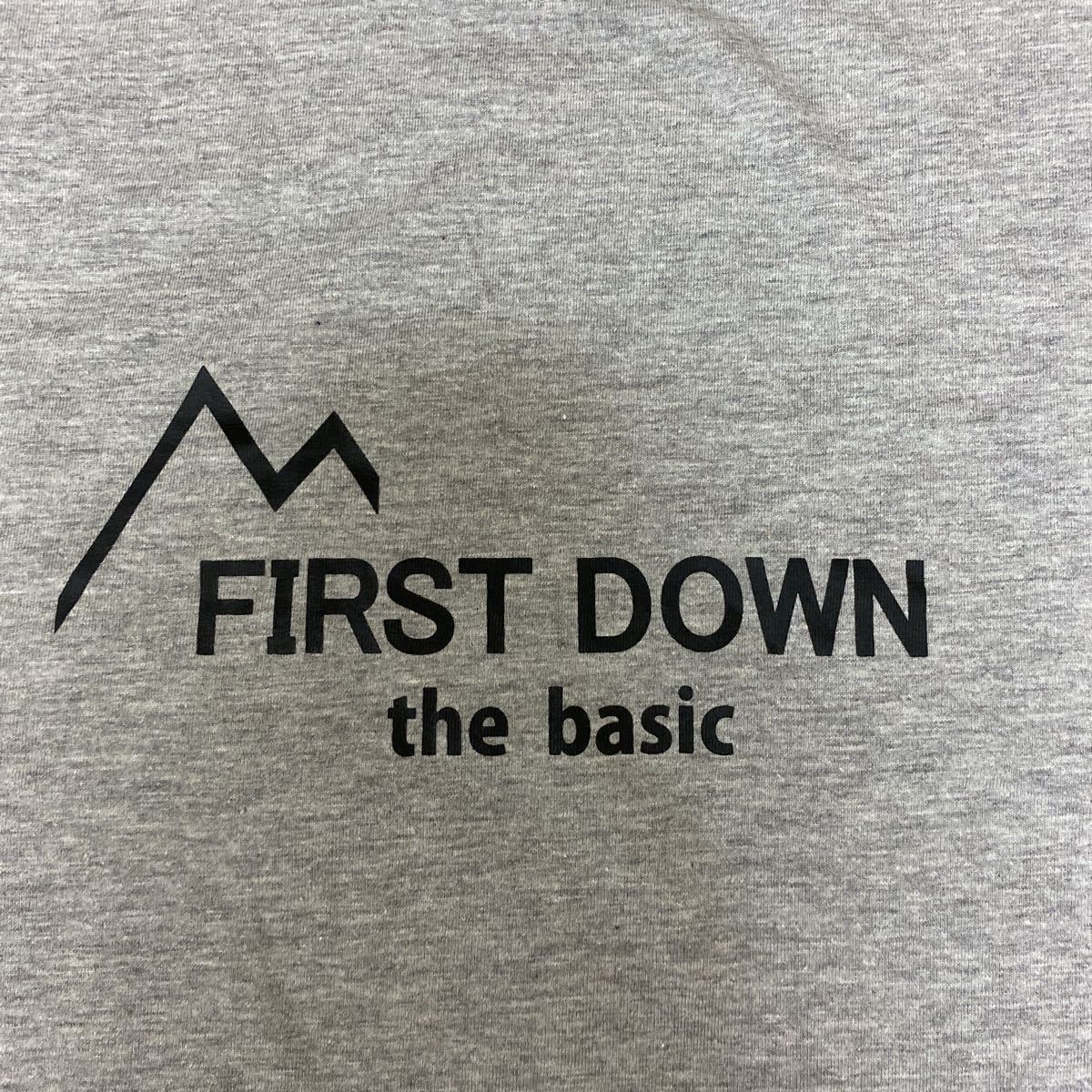 LL ファーストダウン FIRST DOWN 新品 半袖Tシャツ トップス グレー メンズ 紳士 アウトドア スポーツ ゴルフウェア ジム レジャー