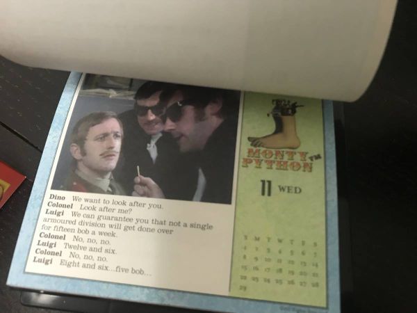 [ price decline ] rare monte .* python monty python day ... calendar unused 2004 year 