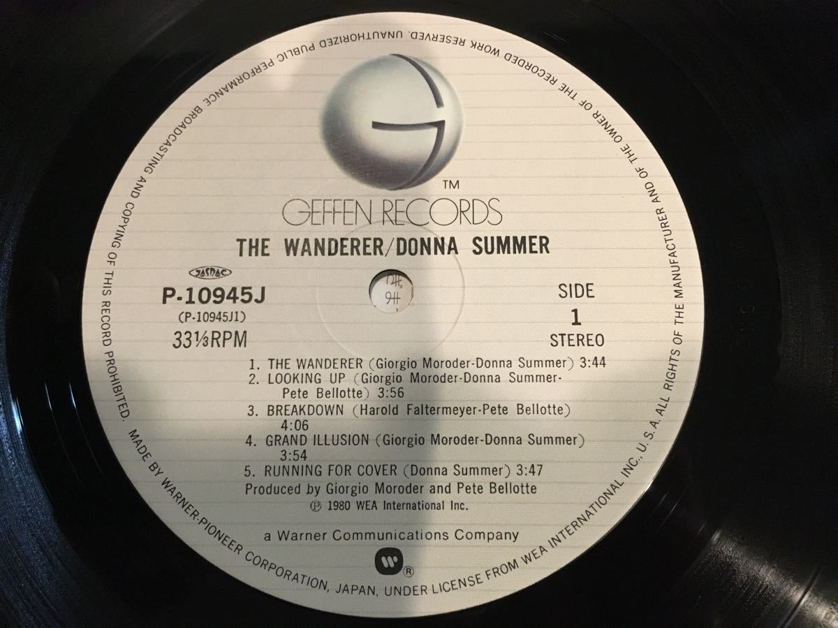 Donna Summer★中古LP国内盤帯付「ドナ・サマー～ワンダラー」_画像4