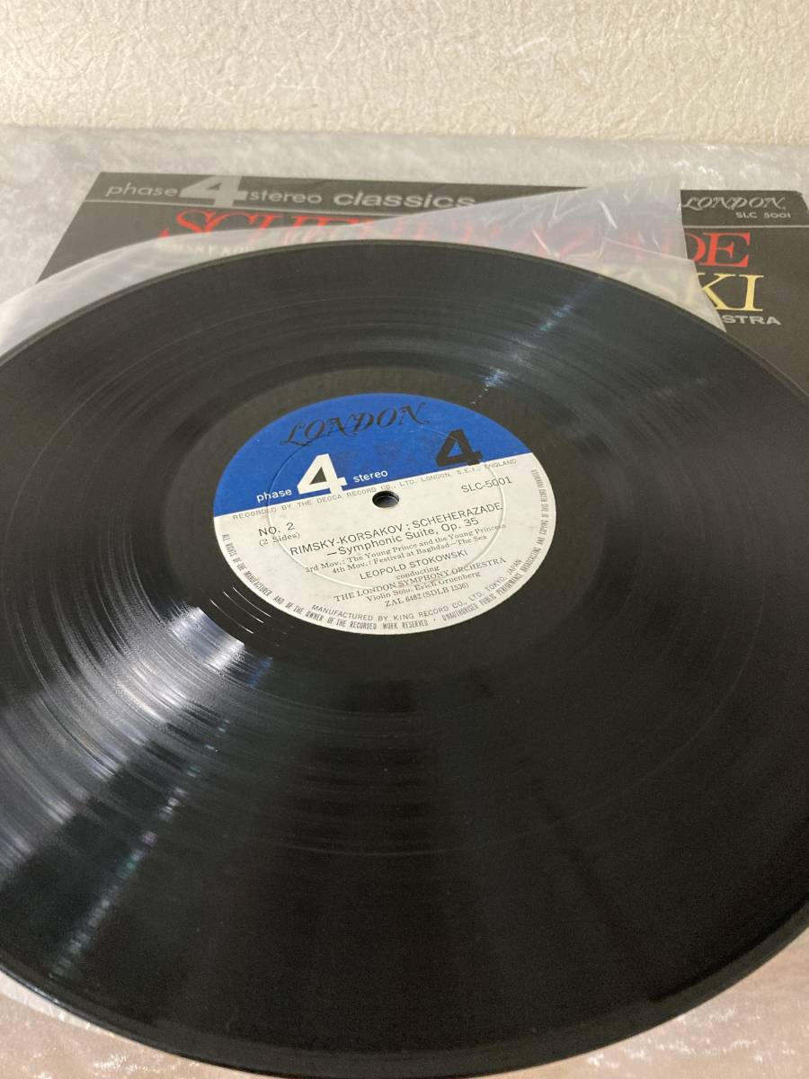 JP LONDON SLC-5001 ストコフスキー リムスキー=コルサコフ・シェヘラザード レコード　LP_画像6