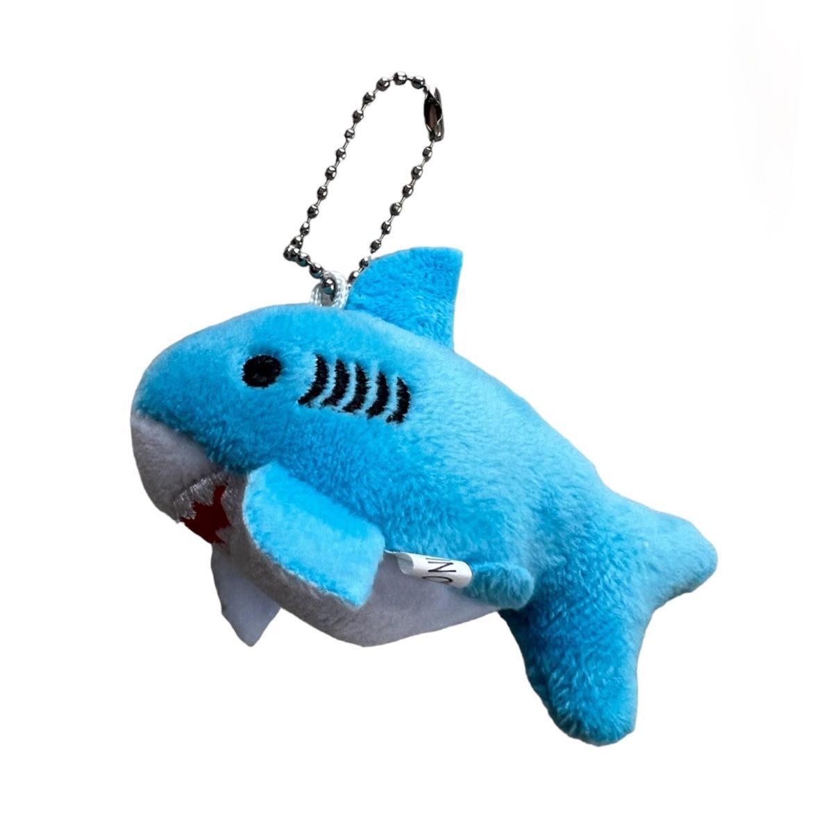 即日発送 サメ shark シャーク ストラップ 可愛い ミニ マスコット ペア 色違い 3点 ぬいぐるみ ピンク ブルー グレー