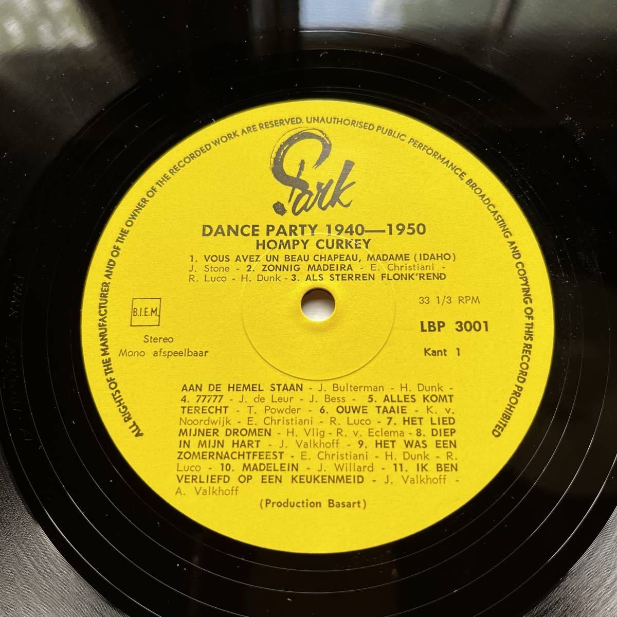 【蘭 オリジナル盤 スイングジャズ ディキシー ユーロポップ】HOMPIE CURKEY’S MUZIEK PALET - DANCE PARTY 1940-1950/SEXY ヌードジャケ_画像3