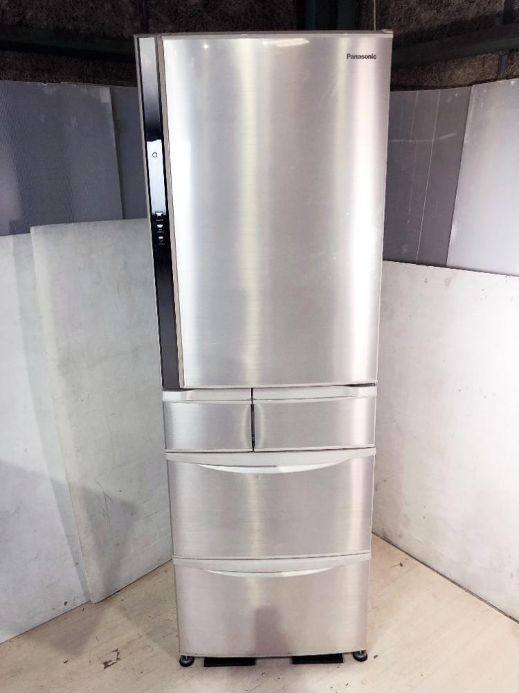 地域限定送料無料☆超美品 中古☆Panasonic 426L 「エコナビ」搭載!!幅