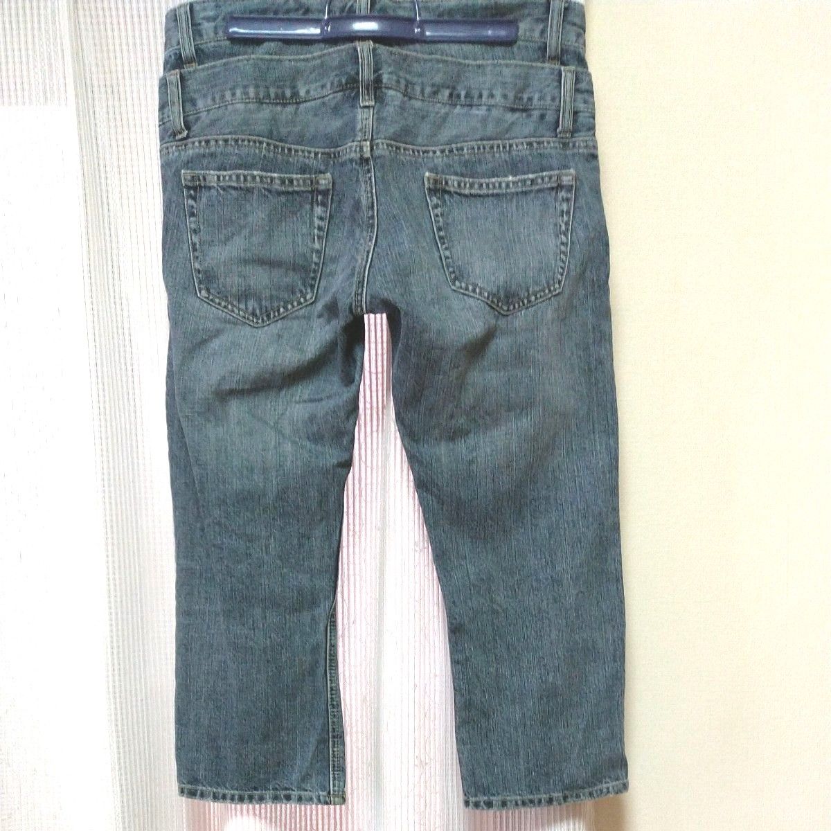 ★ORIRIN JEANS★ レディース クロップドデニムパンツ ウエスト64 ブルージーンズ