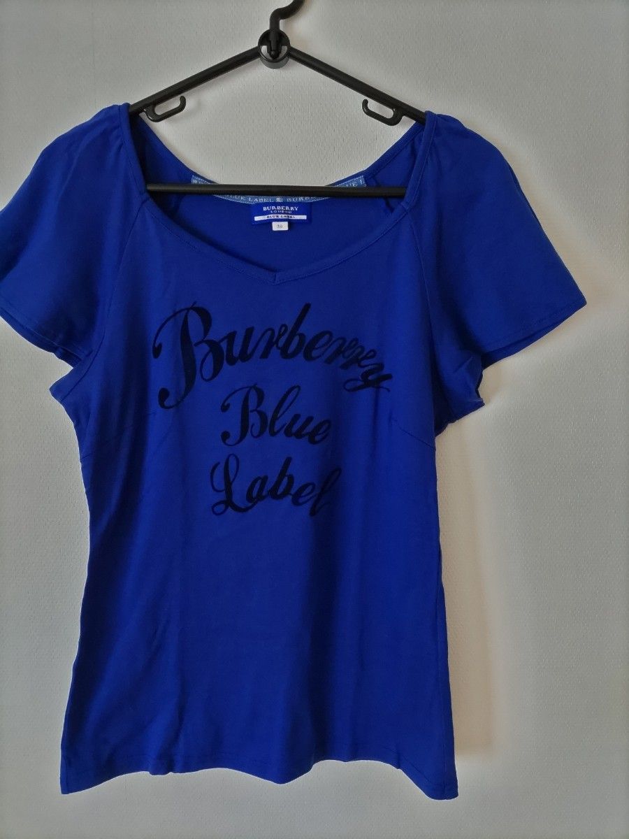 BURBERRY BLUE LABEL(バーバリーブルーレーベル)ブルー半袖Tシャツ