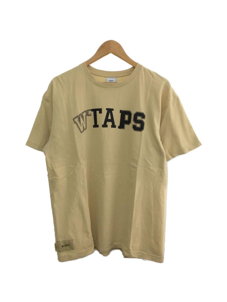 WTAPS◆22SS/RANSOM/SS/COTTON/使用感有/Tシャツ/2/コットン/BEG_画像1