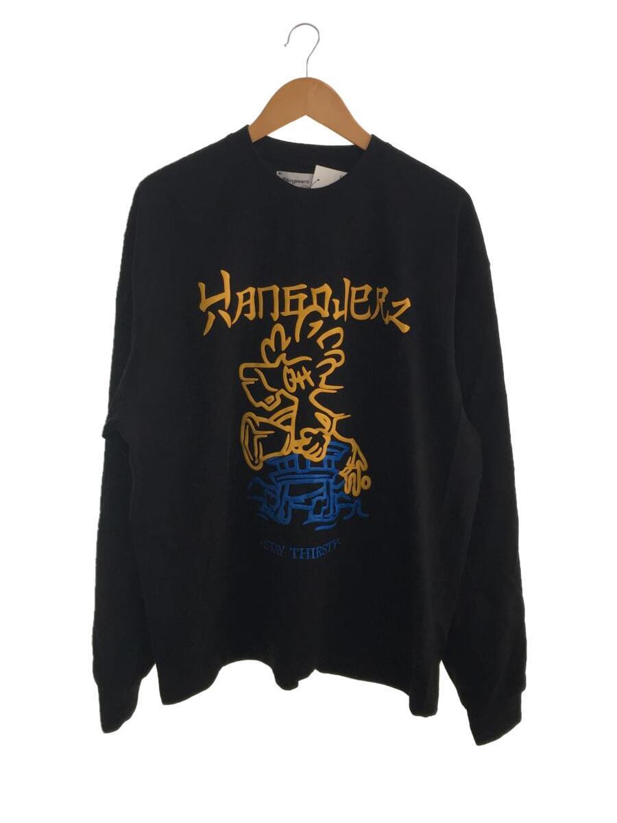 新しいエルメス hangoverz/スウェット/XL/コットン/BLK XLサイズ以上