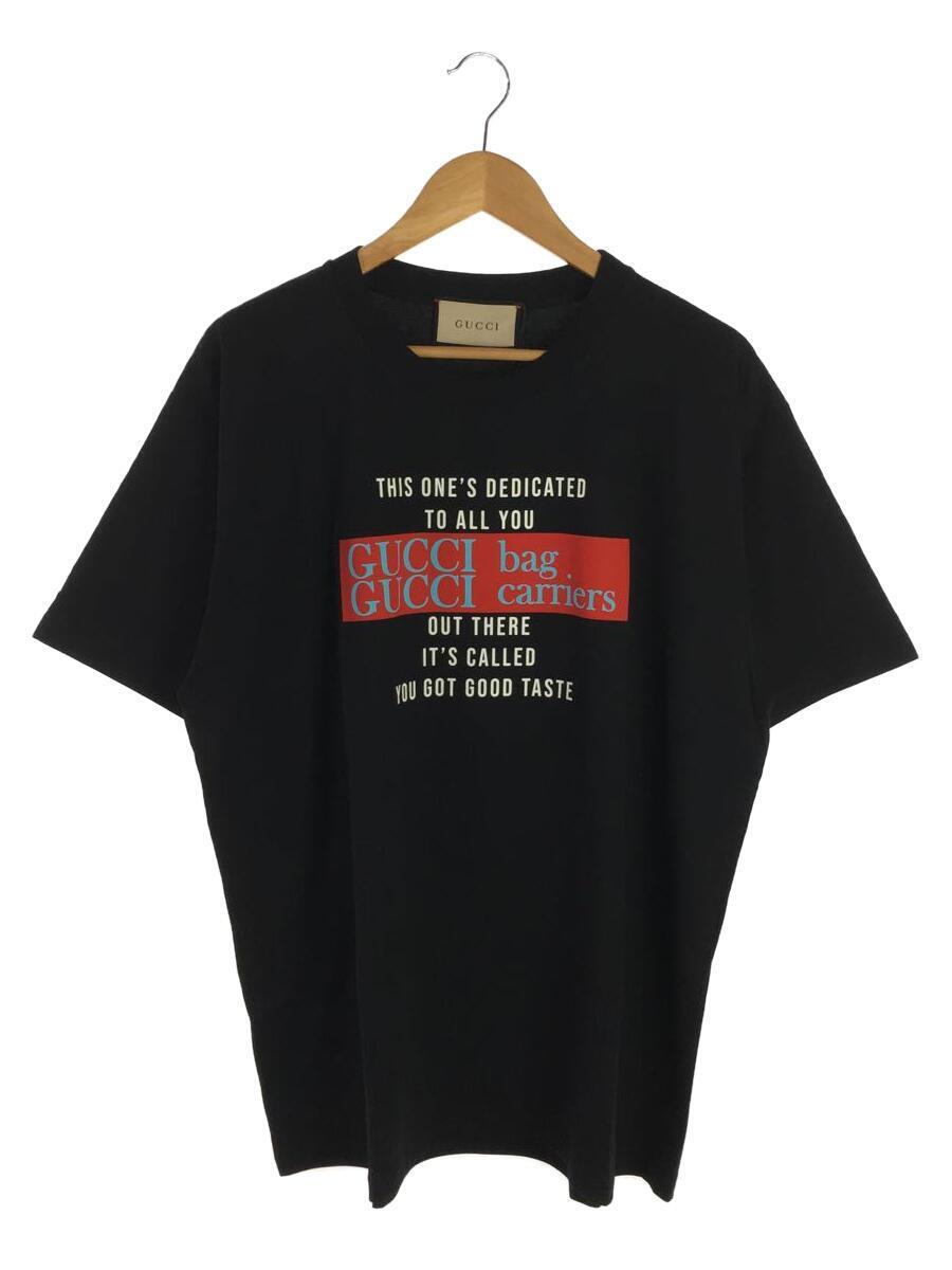 GUCCI◆You Got Good TasteTシャツ/M/コットン/BLK/61036