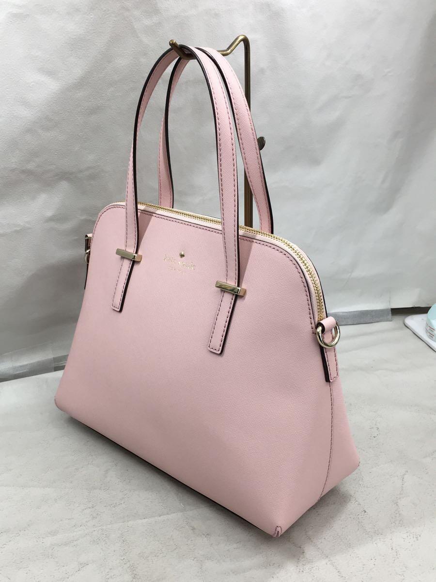 kate spade new york◆ショルダーバッグ/レザー/PNK/無地/kate spade ケイトスペードニューヨーク_画像2